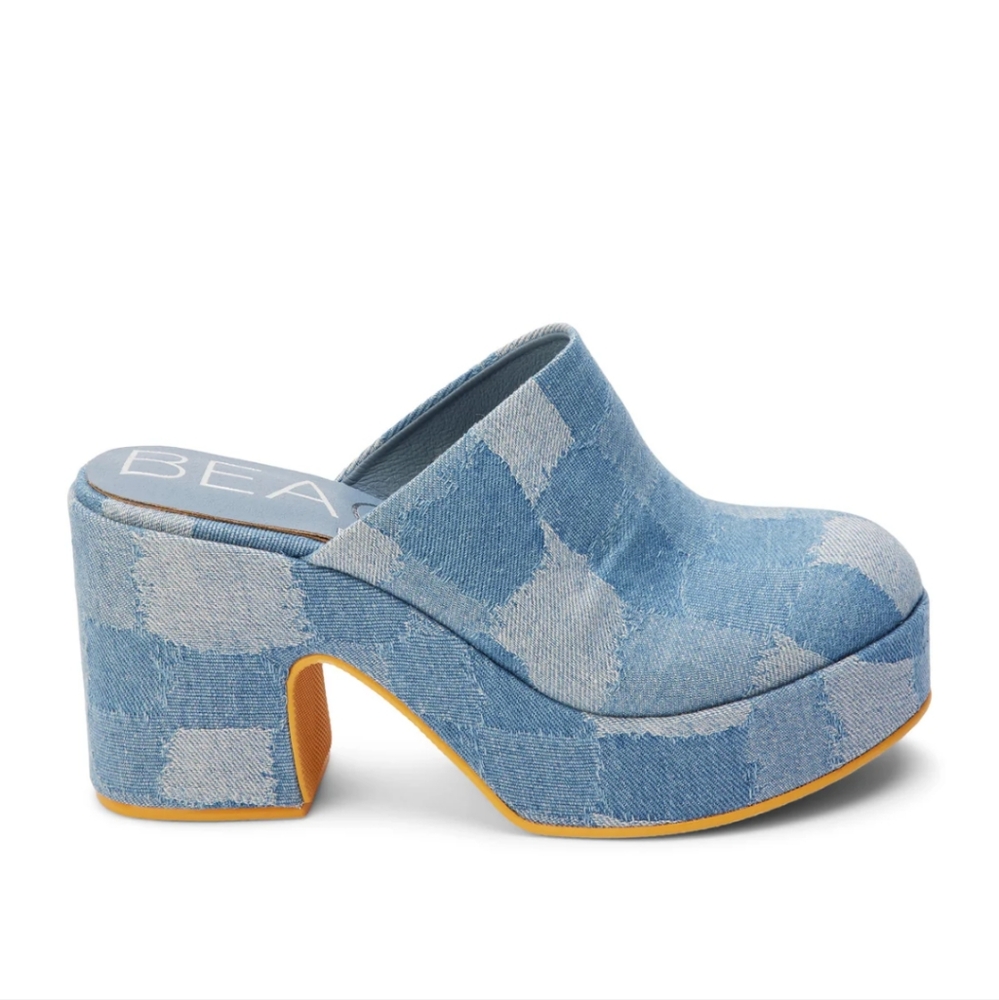 Jayde Platform Vegan Mule )NEW in box)